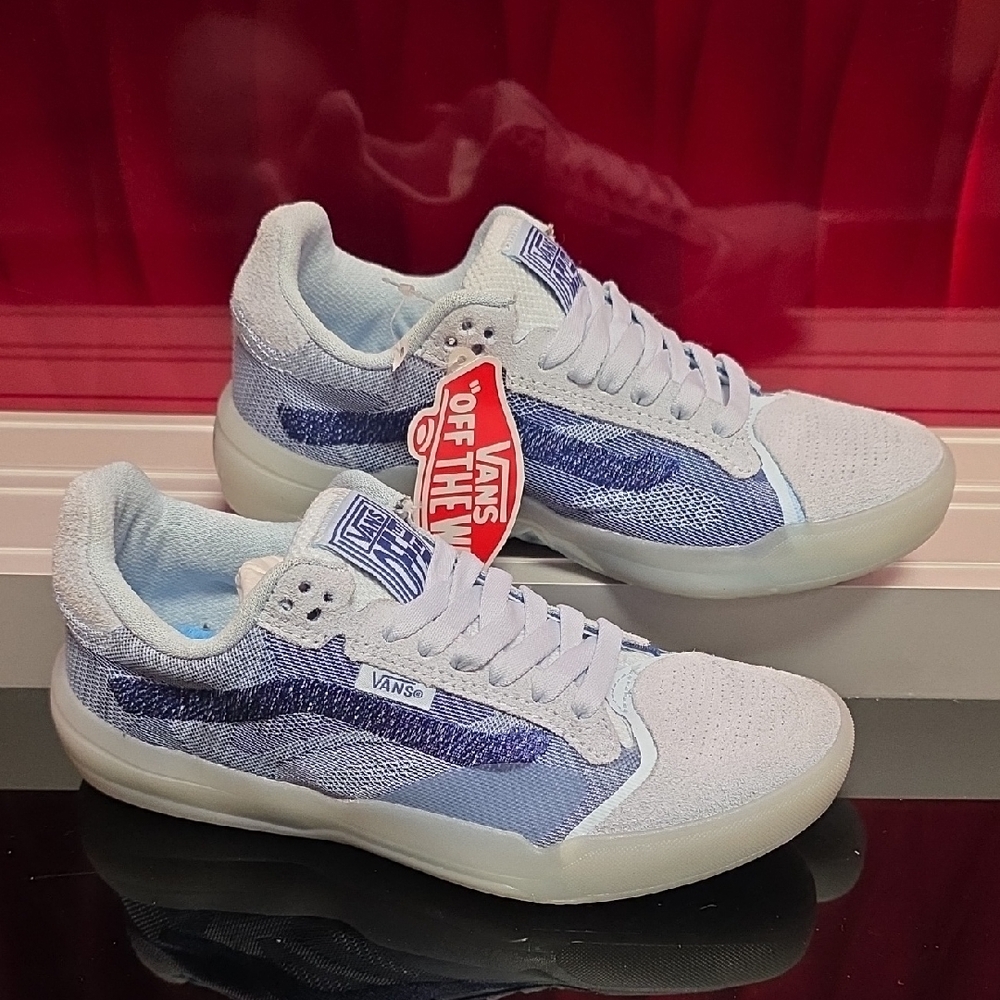 Vans EVDNT UltimateWaffle Delicate Blue Translucent Men’s 3.5 Women’s 5 New